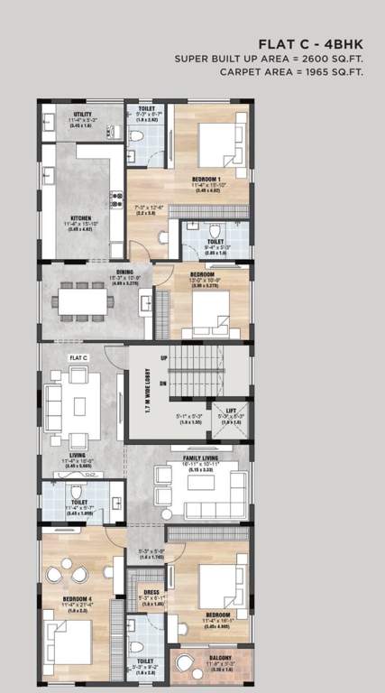  plumeria Plumeria Cluster Plan from 4th to 5th Floor