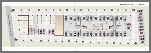  omkar-avenue Building 2 B Wing Cluster Plan for ground Floor