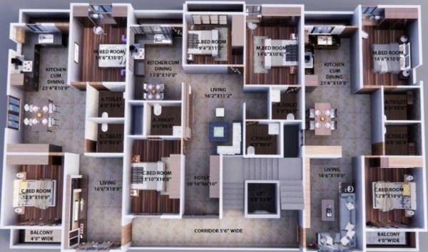  alpine-heights Alpine Heights Typical Cluster Plan