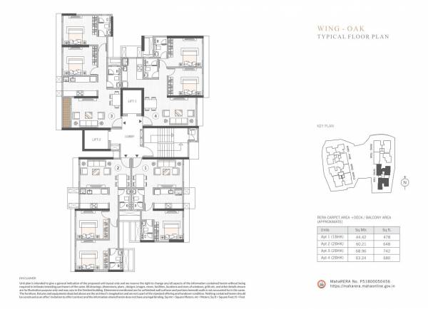  courtyard Wing 2 Cluster Plan