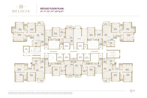  belicia Building C Cluster Plan from 2nd to 27th Floor