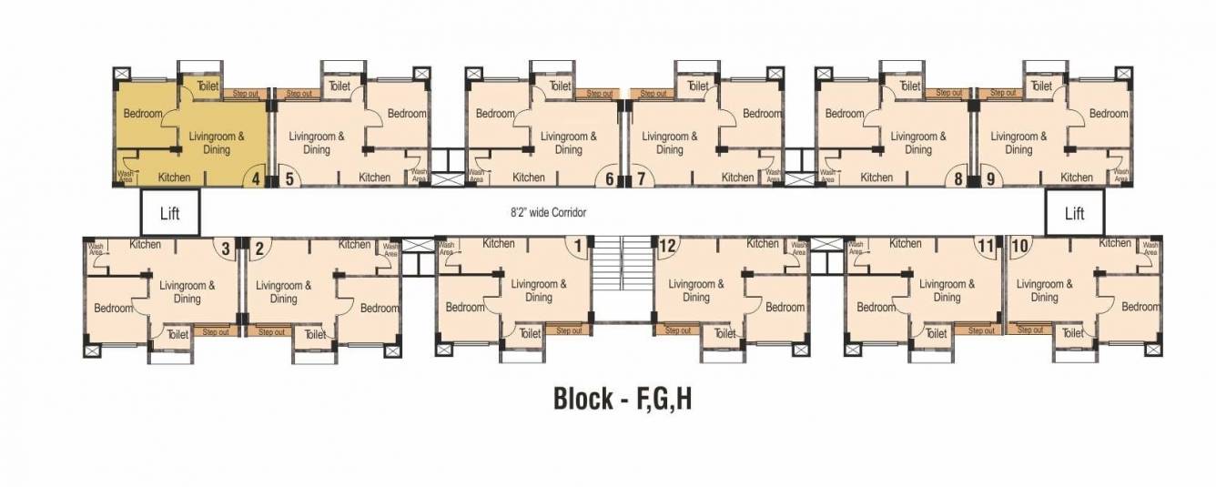  aavas Tower 1 Cluster Plan