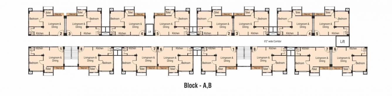  aavas Tower 1 Cluster Plan