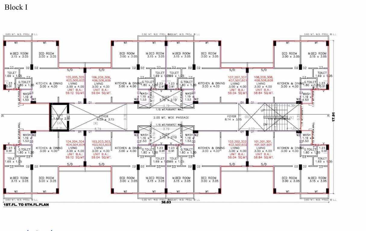  aavas Tower 1 Cluster Plan