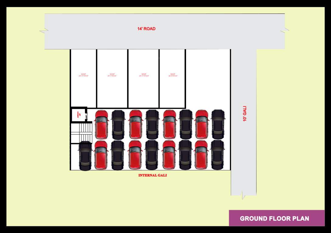  yadu apartments Yadu Apartments Cluster Plan For Ground Floor