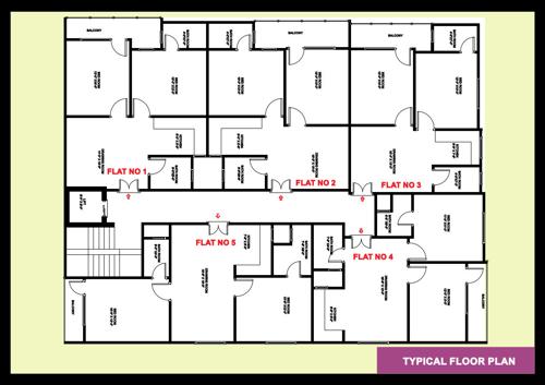  yadu-apartments Yadu Apartments Cluster Plan from 1st to 5th Floor