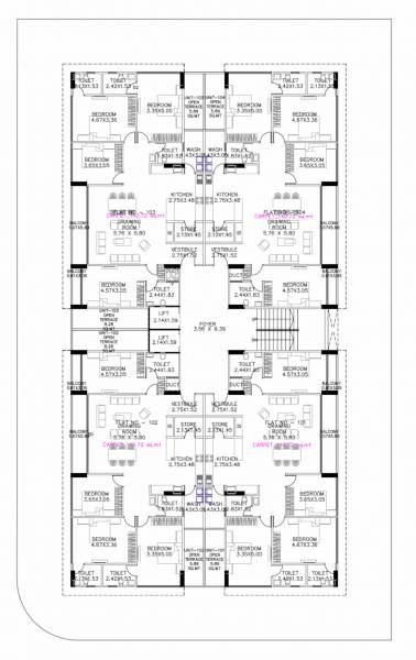  siddharth-vrundavan-phase-1 Siddharth Vrundavan Phase 1 Cluster Plan for 1st Floor