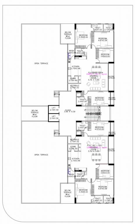  siddharth vrundavan phase 1 Siddharth Vrundavan Phase 1 Cluster Plan for 5th Floor