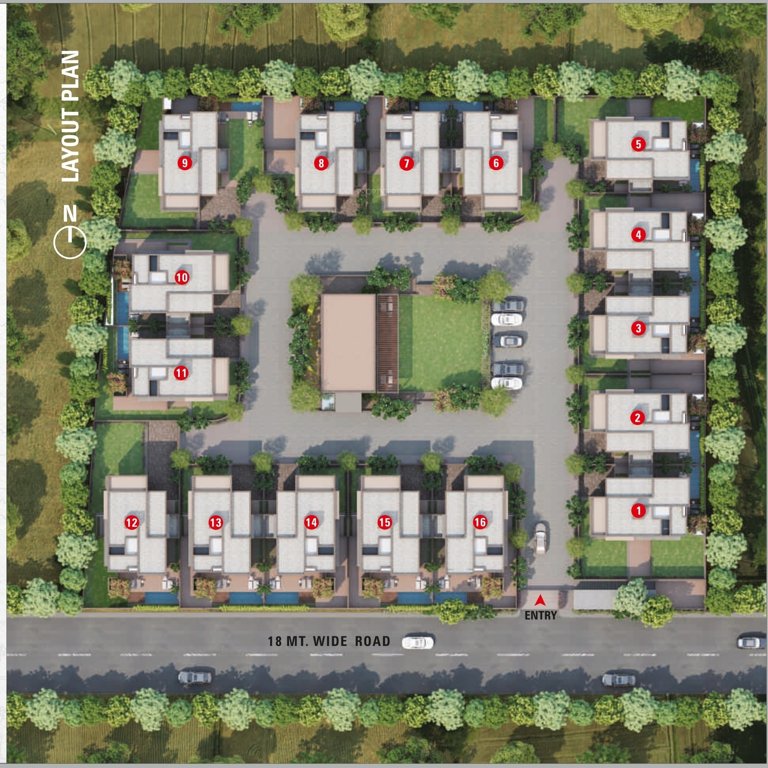  greens weekend villa Layout Plan