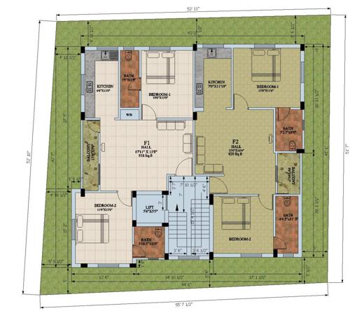  sai-shanmuga-castle Sai Shanmuga Castle Cluster Plan from 1st to 3rd Floor