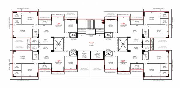  param Block A Cluster Plan for 12th Floor