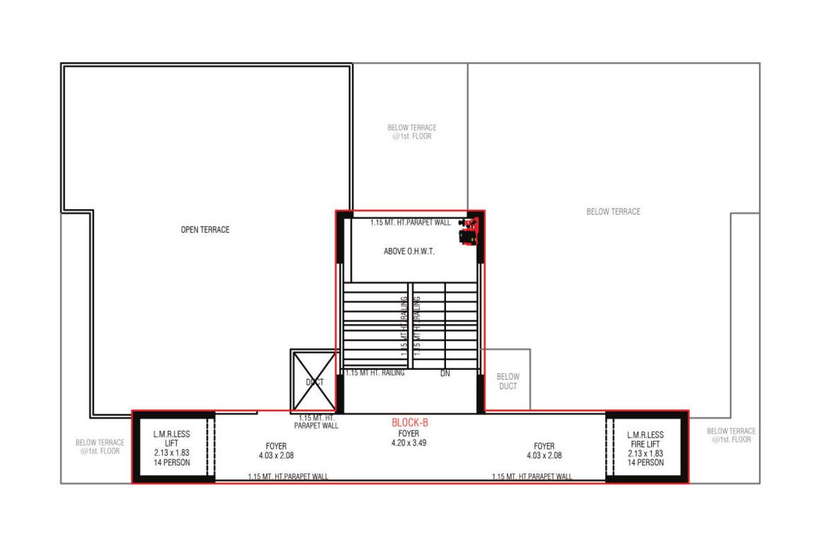  param Block B Cluster Plan for 13th Floor