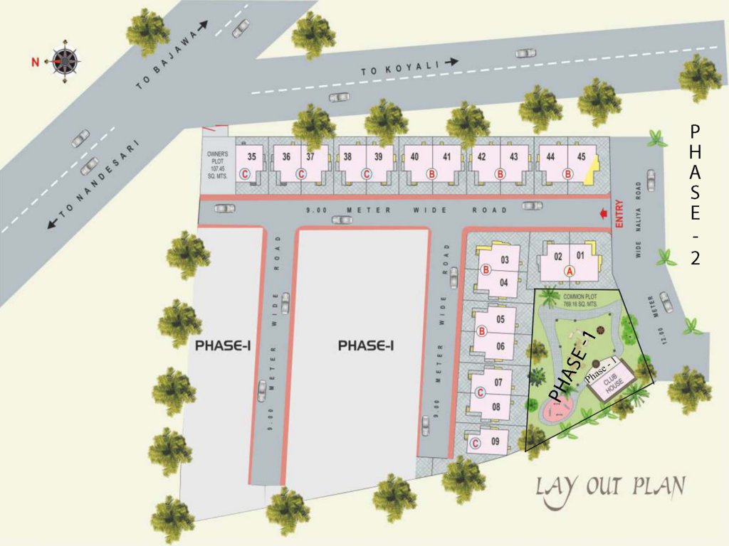  bunglows phase 2 Layout Plan