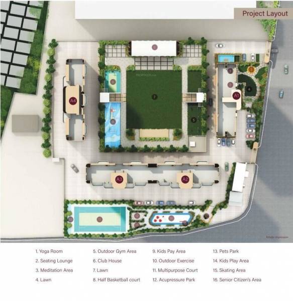  siddhachal-a1 Layout Plan