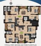  sri-ram-sadan Sri Ram Sadan Cluster Plan from 1st to 3rd Floor