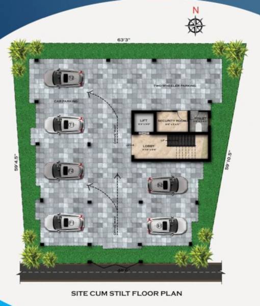  sri-ram-sadan Sri Ram Sadan Ground Floor Cluster Plan
