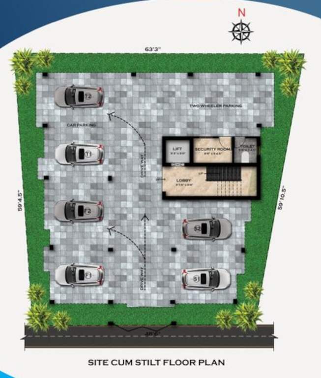  sri ram sadan Sri Ram Sadan Ground Floor Cluster Plan