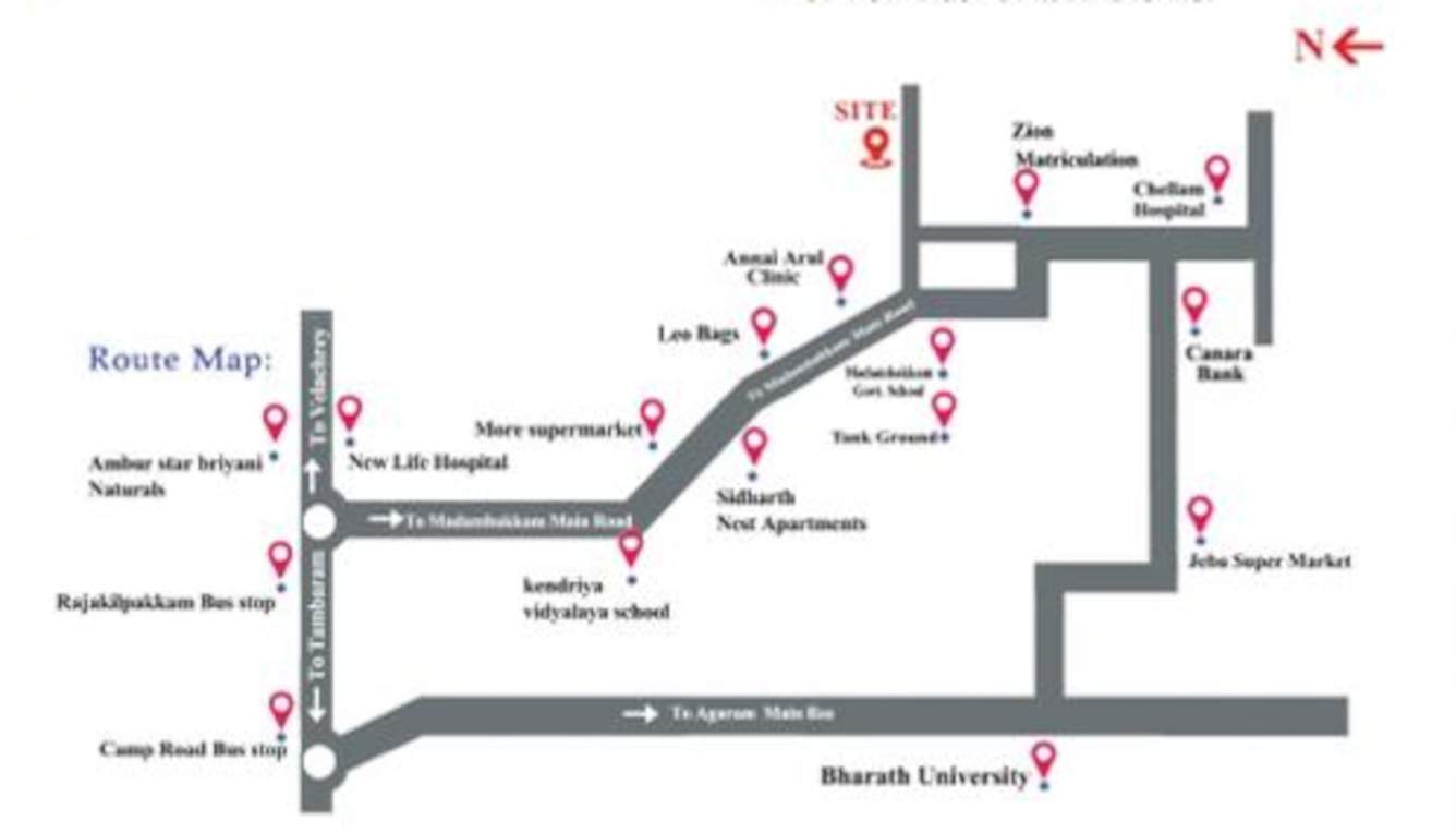  sri ram sadan Location Plan
