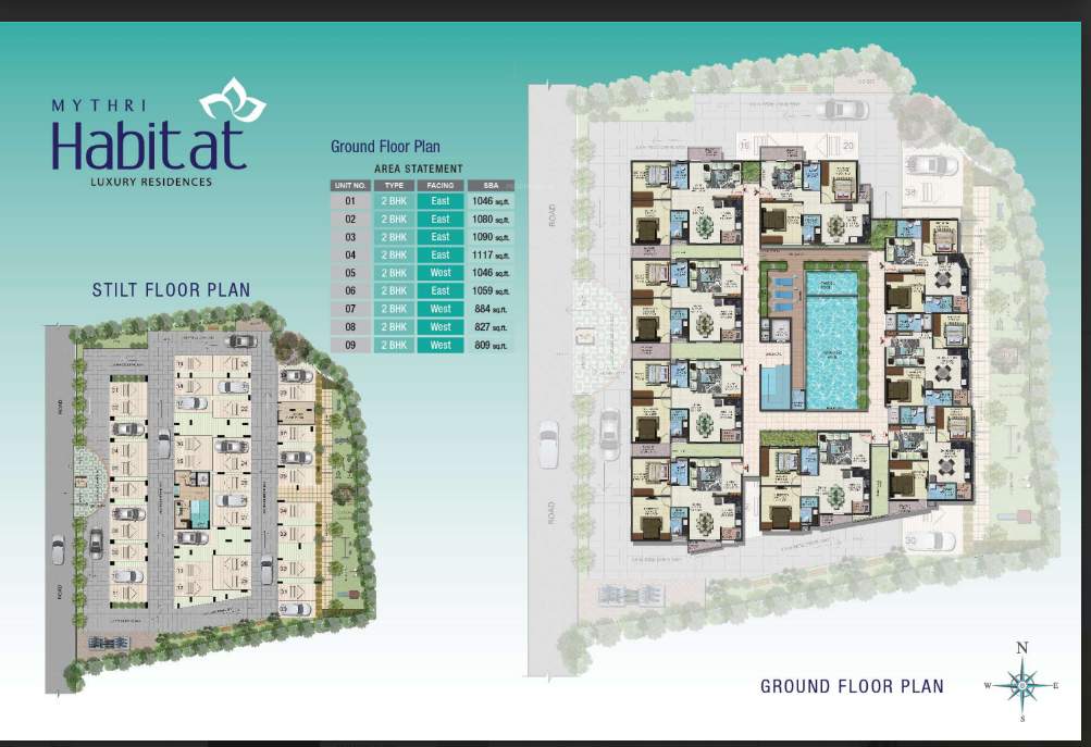  mythri habitat Mythri Habitat Cluster Plan for ground Floor