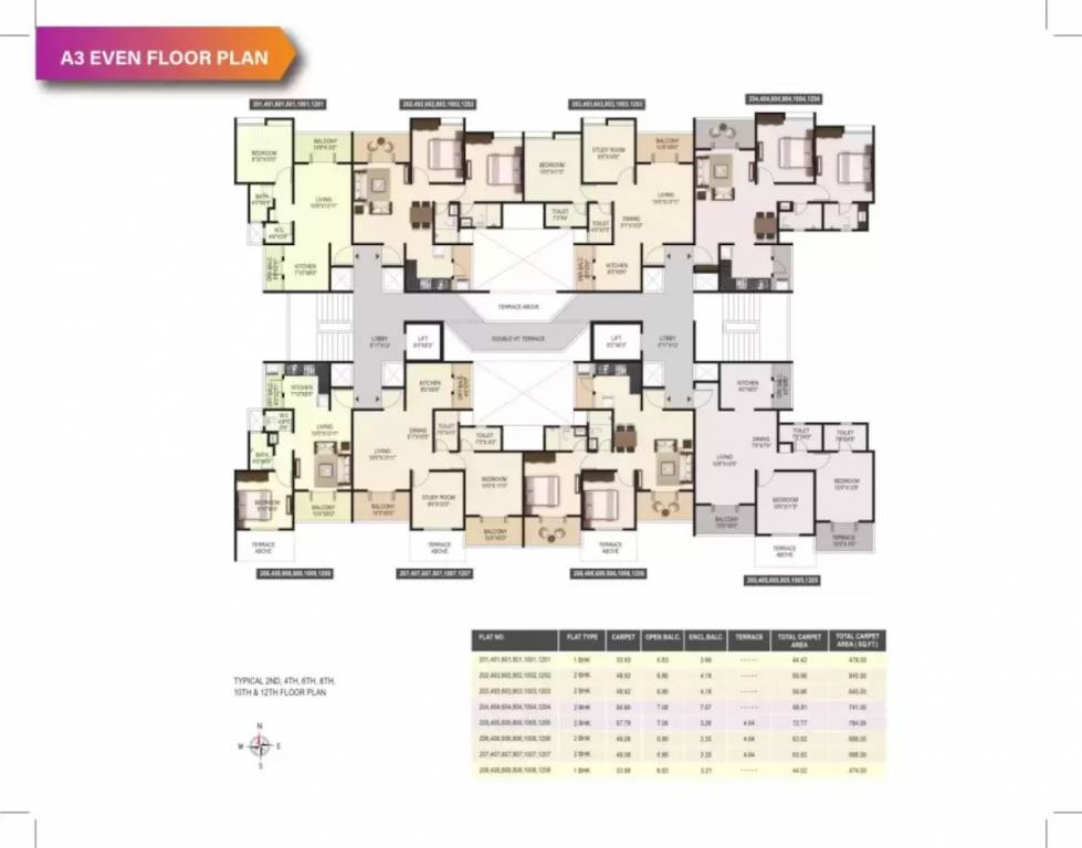  green hive plus Block A Cluster Plan For Even Floor