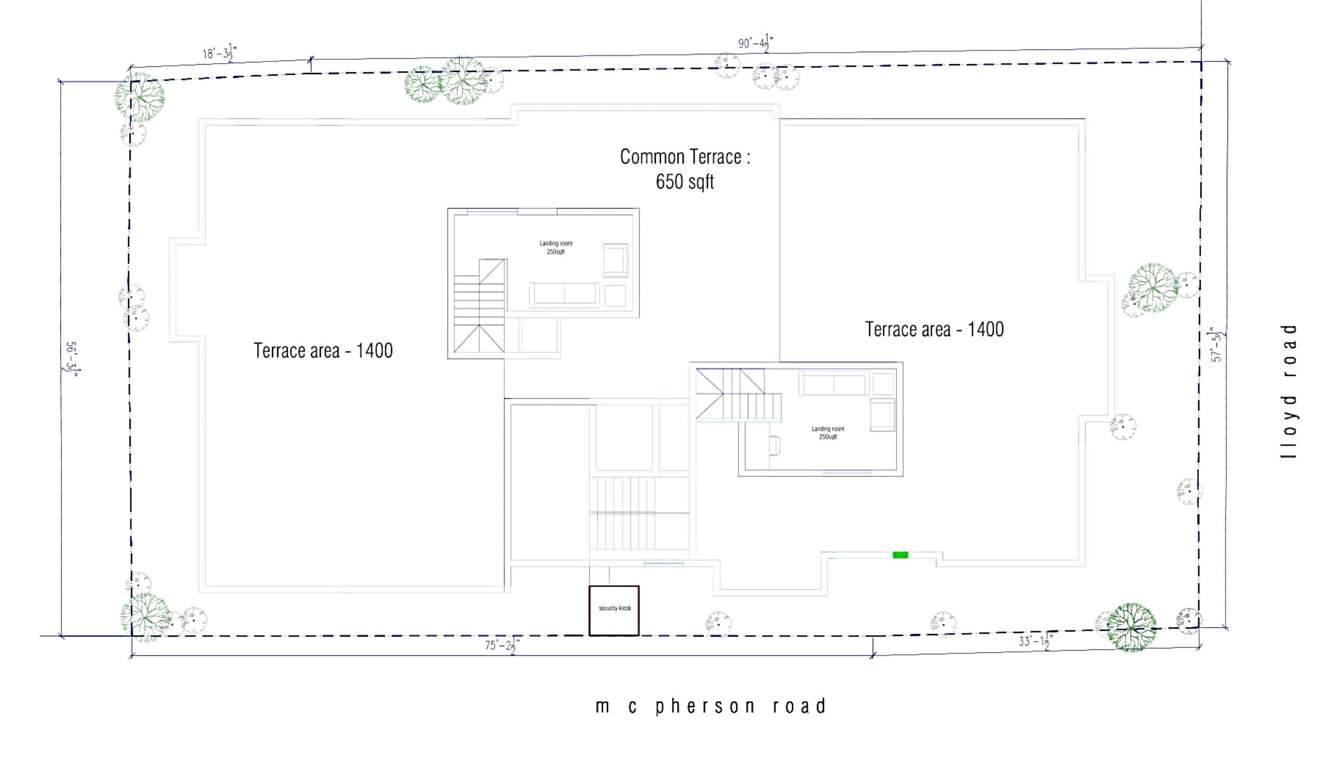  no 12 lloyds road No 12 Lloyds Road Cluster Plan for Terrace Floor