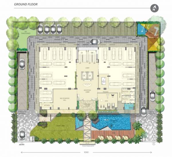Homes Amaltas Ground Floor Cluster Plan amaltas Homes Amaltas Ground Floor Cluster Plan