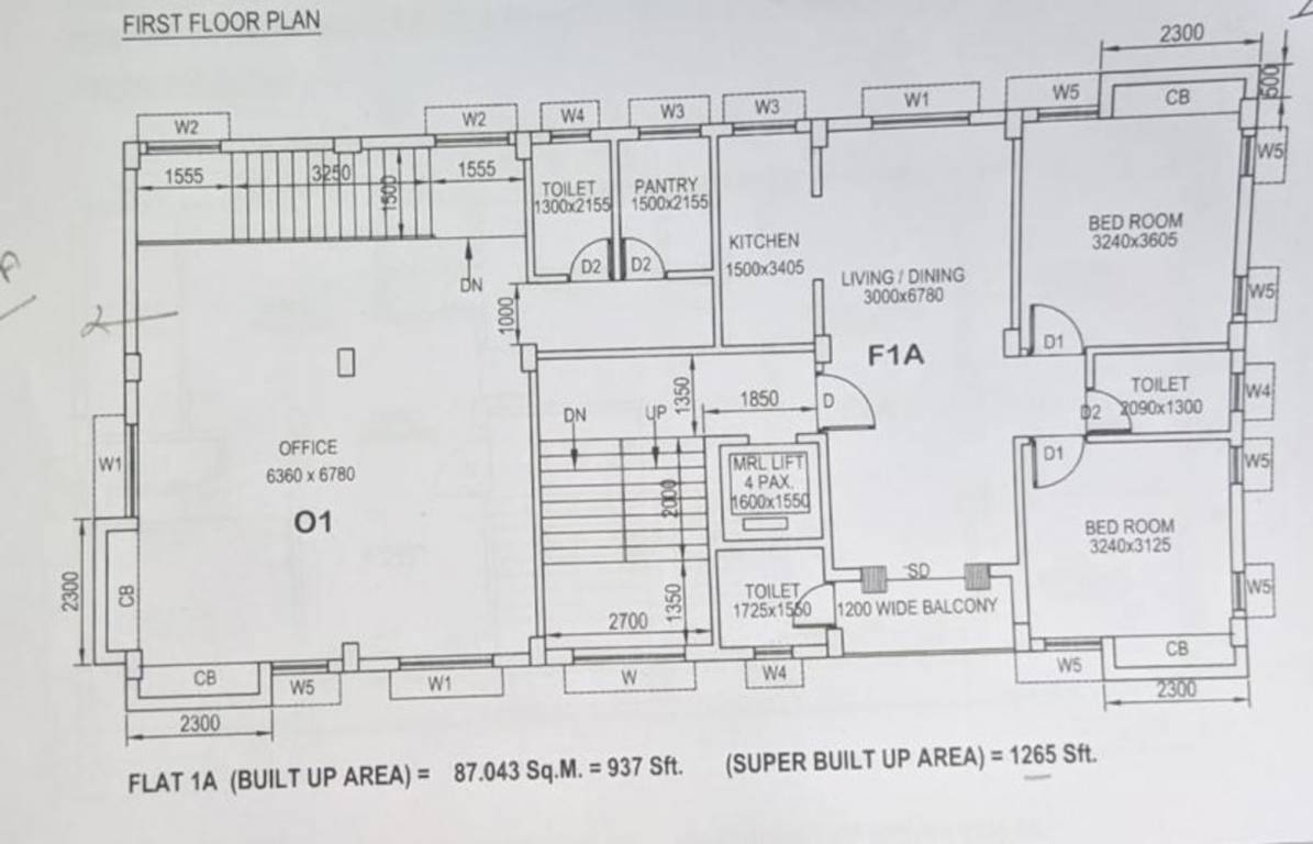  residency Residency Cluster Plan for 1st Floor