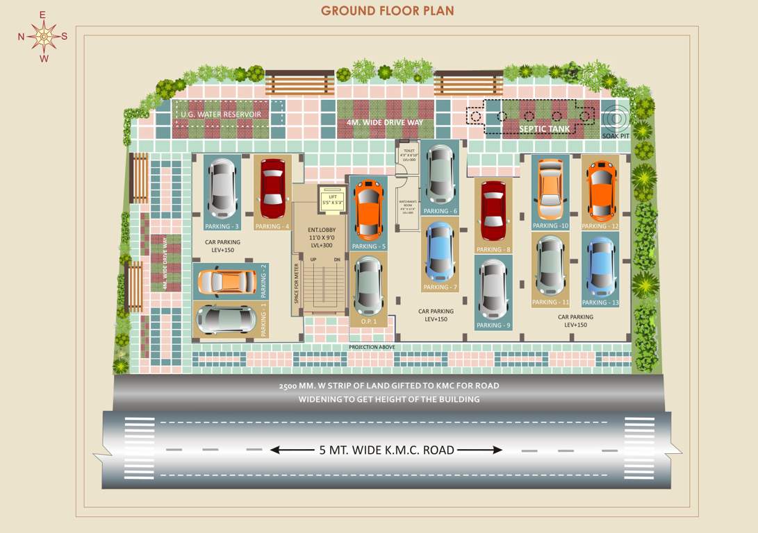  shree niketan Shree Niketan Ground Floor Cluster Plan