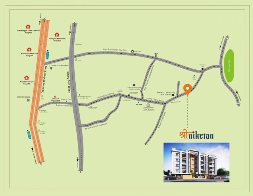  shree niketan Location Plan