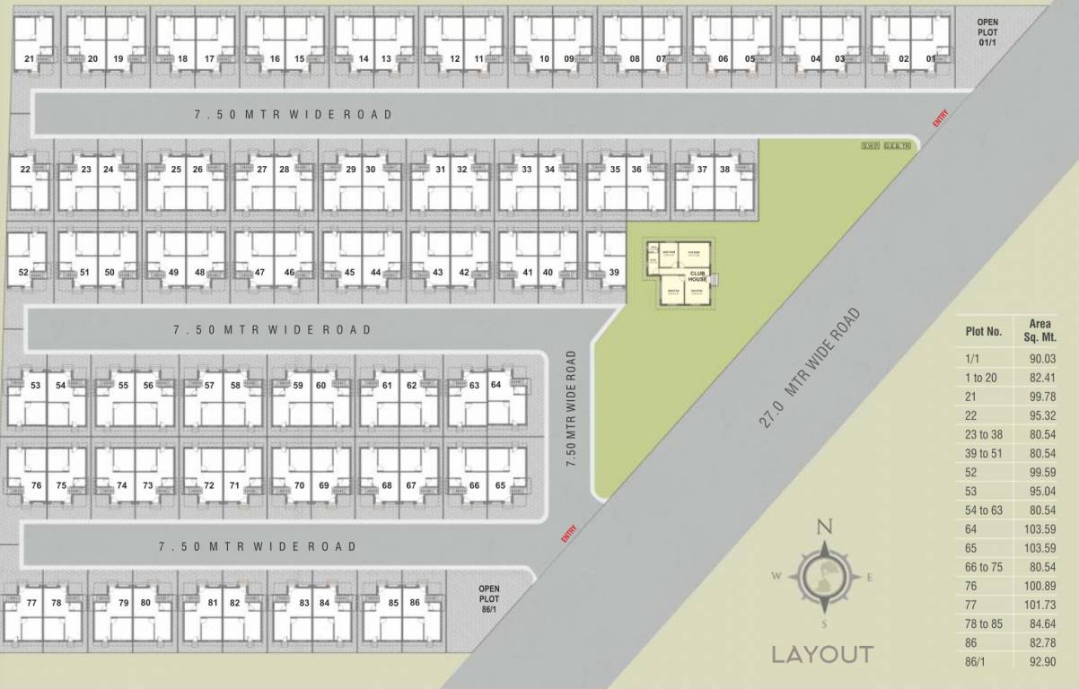  shivam bliss Layout Plan