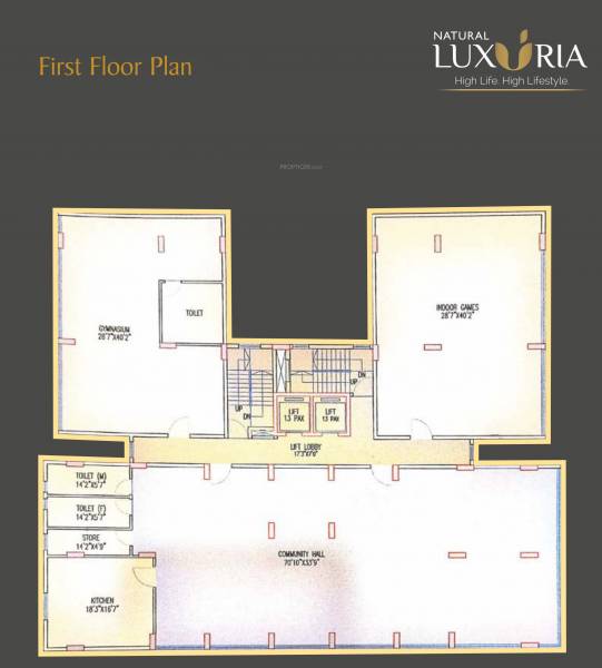  luxuria Luxuria Cluster Plan for 1st Floor