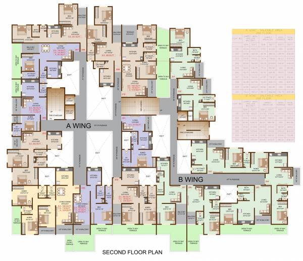  7-sagar-plaza Wing A Cluster Plan