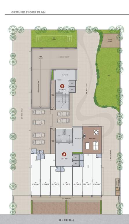  imperia lavish A and B Cluster Plan for ground Floor
