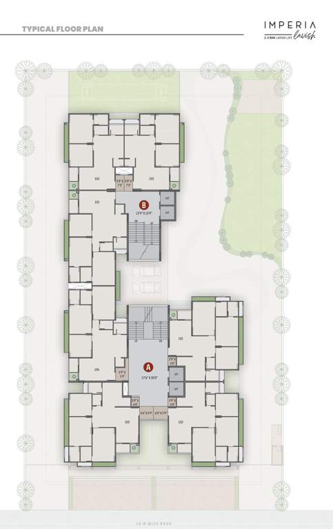  imperia lavish A and B Typical Cluster Plan