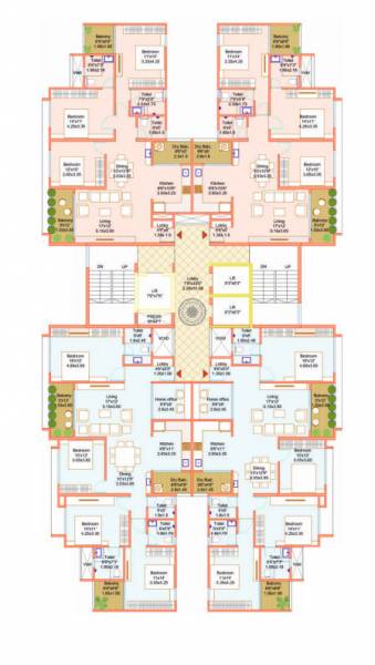  elegance Wing A2 Cluster Plan For Typical Floor Plan