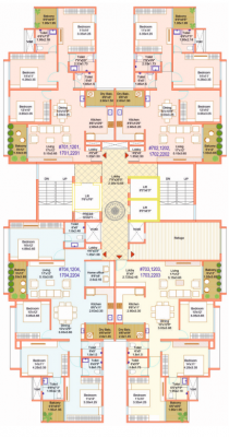  elegance Wing A2 Cluster Plan For Typical Floor Plan