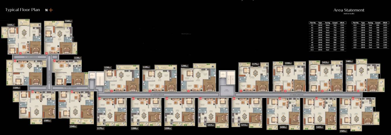  bouvardia Bouvardia Typical Cluster Plan