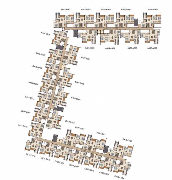  zaiden Tower A Cluster Plan