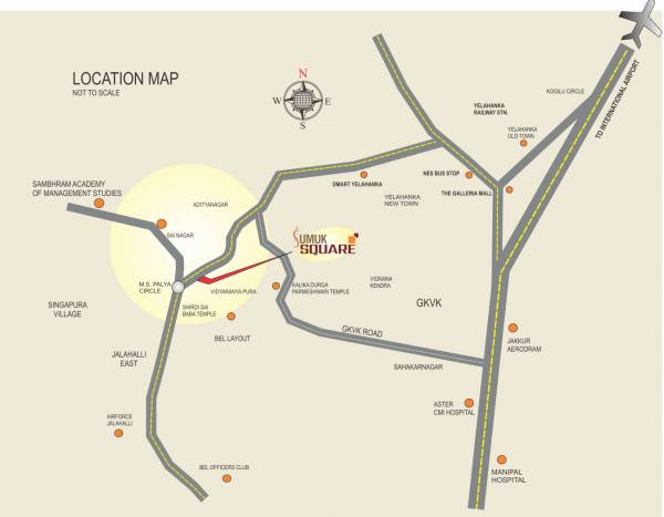  square Location Plan