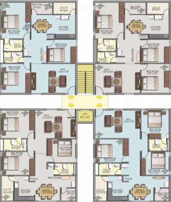  rainbow Block A Cluster Plan From 1st To 5th Floor