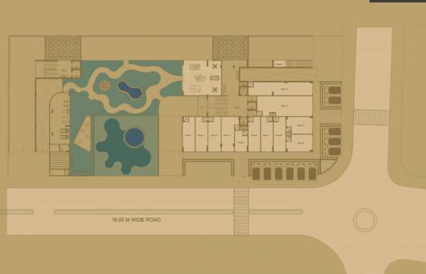  the-empyrean Block A & B Ground Floor Cluster Plan