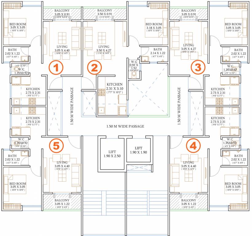  milestone wing e Roshan Milesone Wing E Cluster Plan