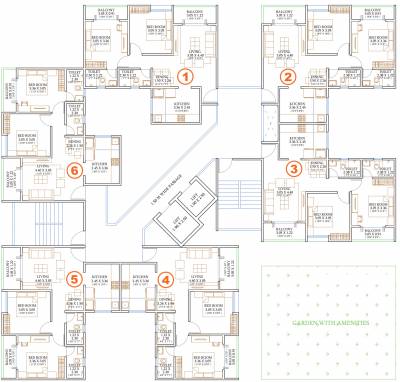 milestone-wing-e Roshan Milesone Wing E Cluster Plan