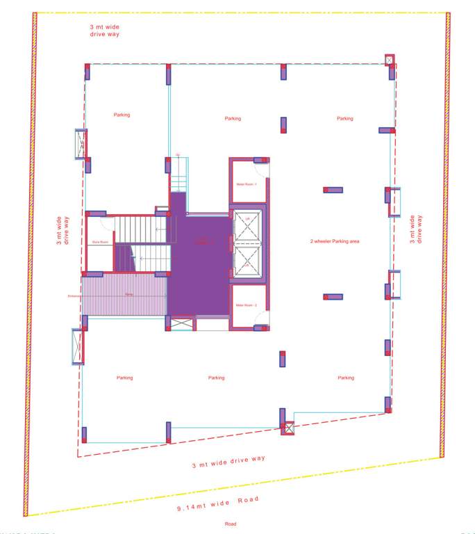  skyville Swara Skyville Cluster Plan For Ground Floor