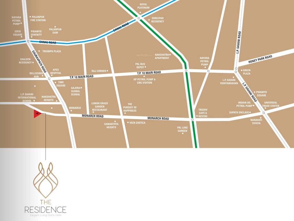  the residence Location Plan
