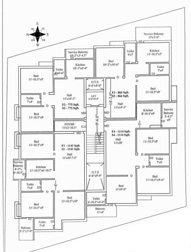  gv-flats GV Flats Cluster Plan from 1st to 2nd Floor