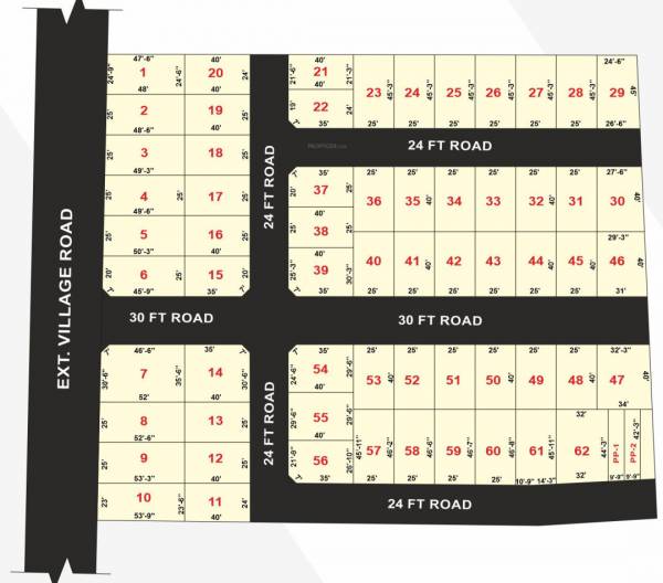  shanthi-colony Layout Plan