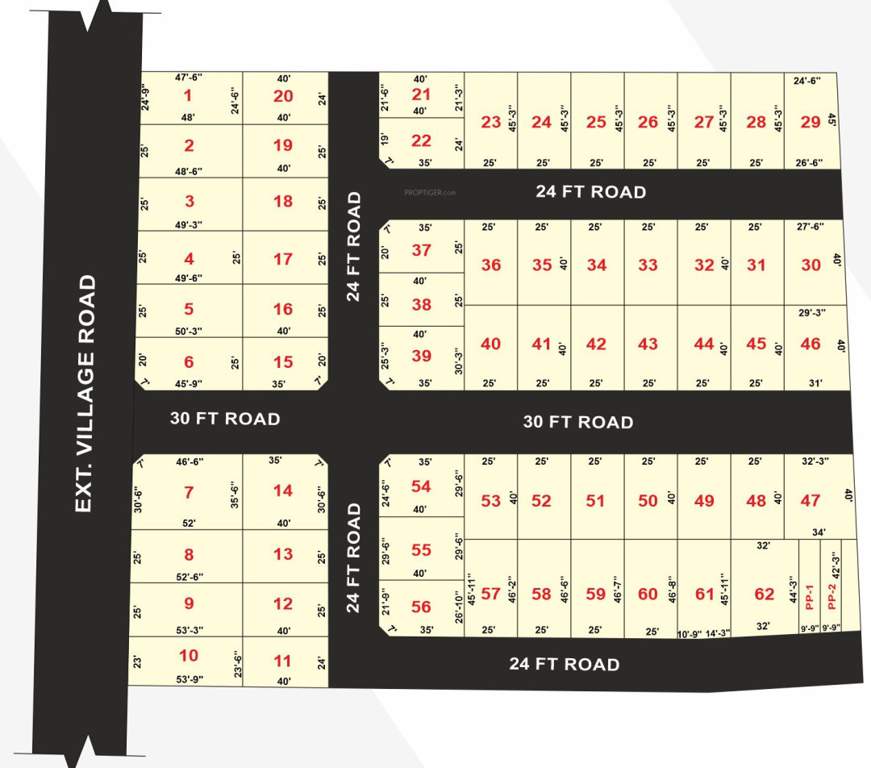  shanthi colony Layout Plan