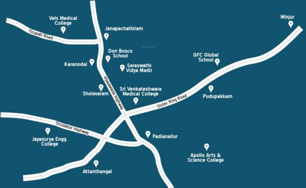  shanthi-colony Location Plan