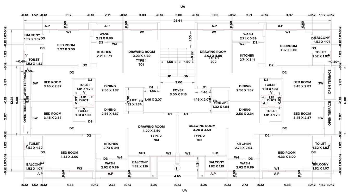  square Uma Square Cluster Plan